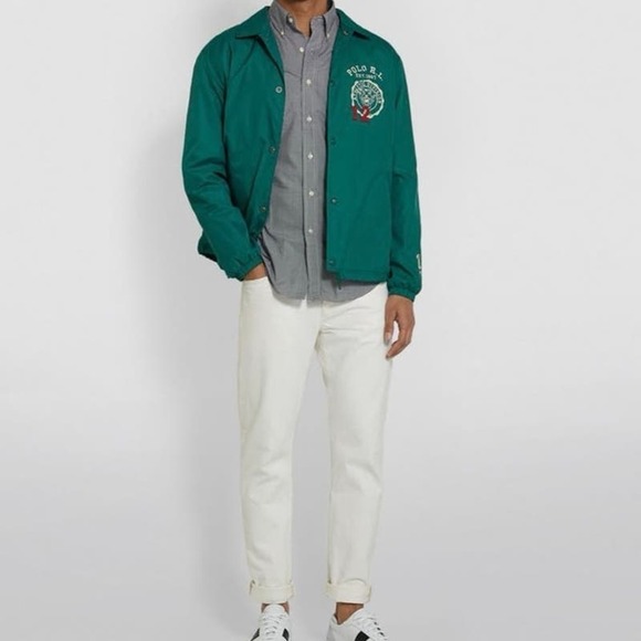 Ralph Lauren Men Classic Fit Gingham Cotton Long Sleeves Casual Shirt Size Large - Picture 2 of 14